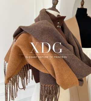 Double-sided Artificial Australian Wool Scarf Shawl