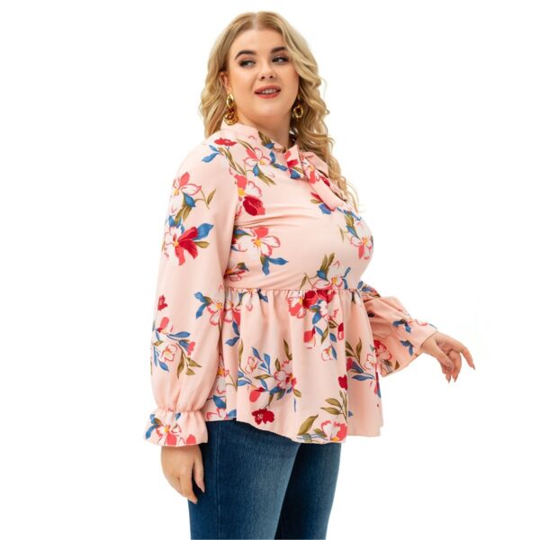 European And American Long-sleeved Printed Top - Image 3